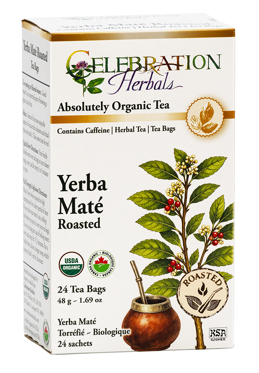Celebration Herbals Yerba Mate Roasted Organic 24 tea bags