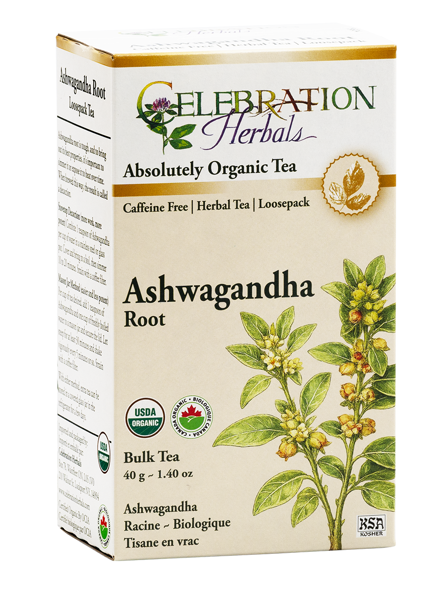 Celebration Herbals Organic Ashwagandha Root Bulk Pack Tea 40g