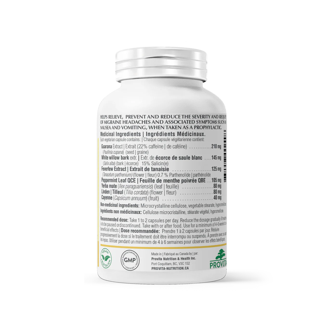Provita Migraine Complex 60 Vegetarian Capsules