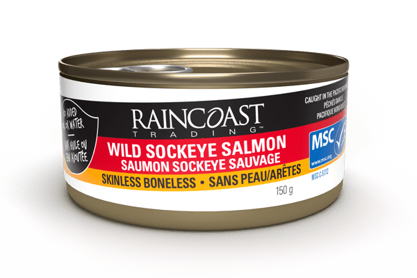 Raincoast Wild Sockeye Salmon Skinless, Boneless 150g