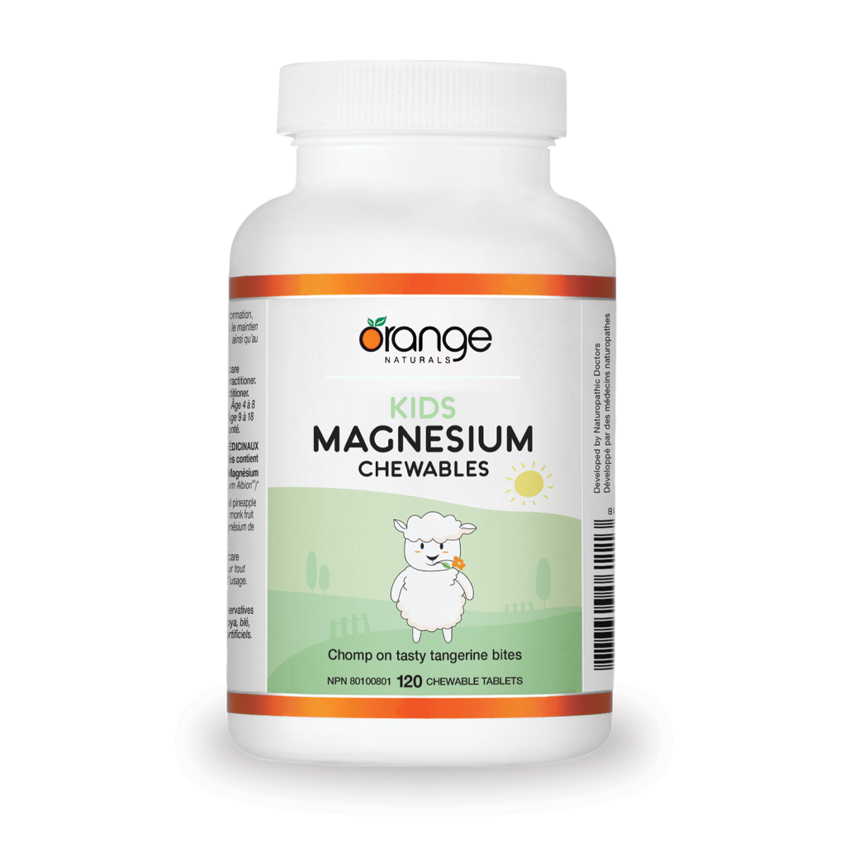 Orange Naturals Kids Magnesium Chewables 120 Chewable Tablets