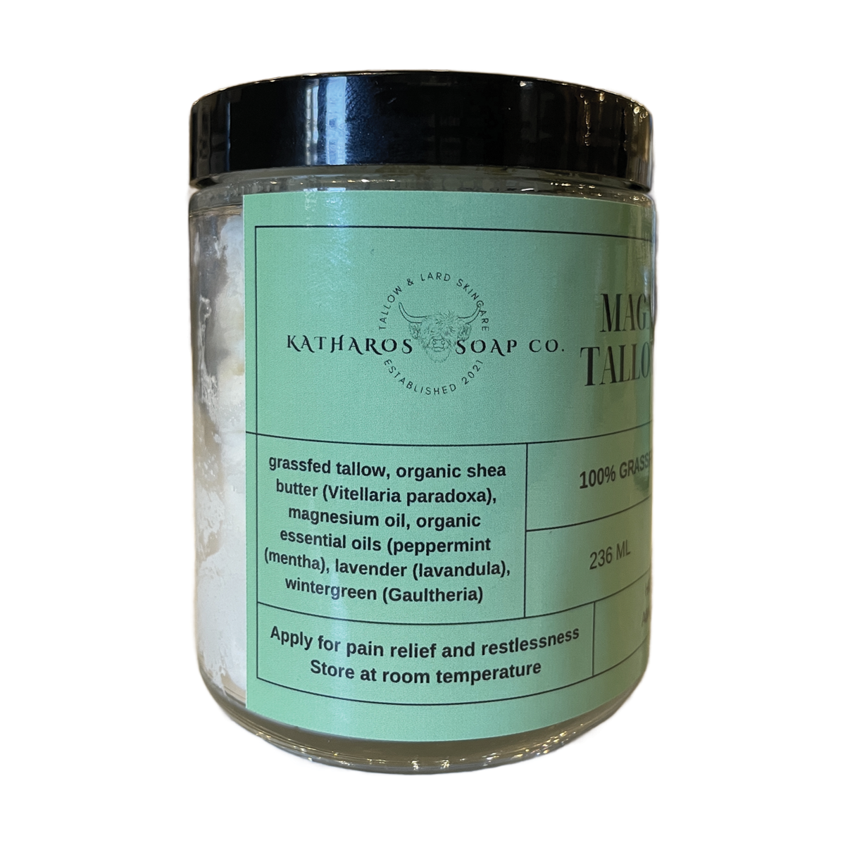 Katharos Magnesium Tallow Balm 236ml/ 8oz