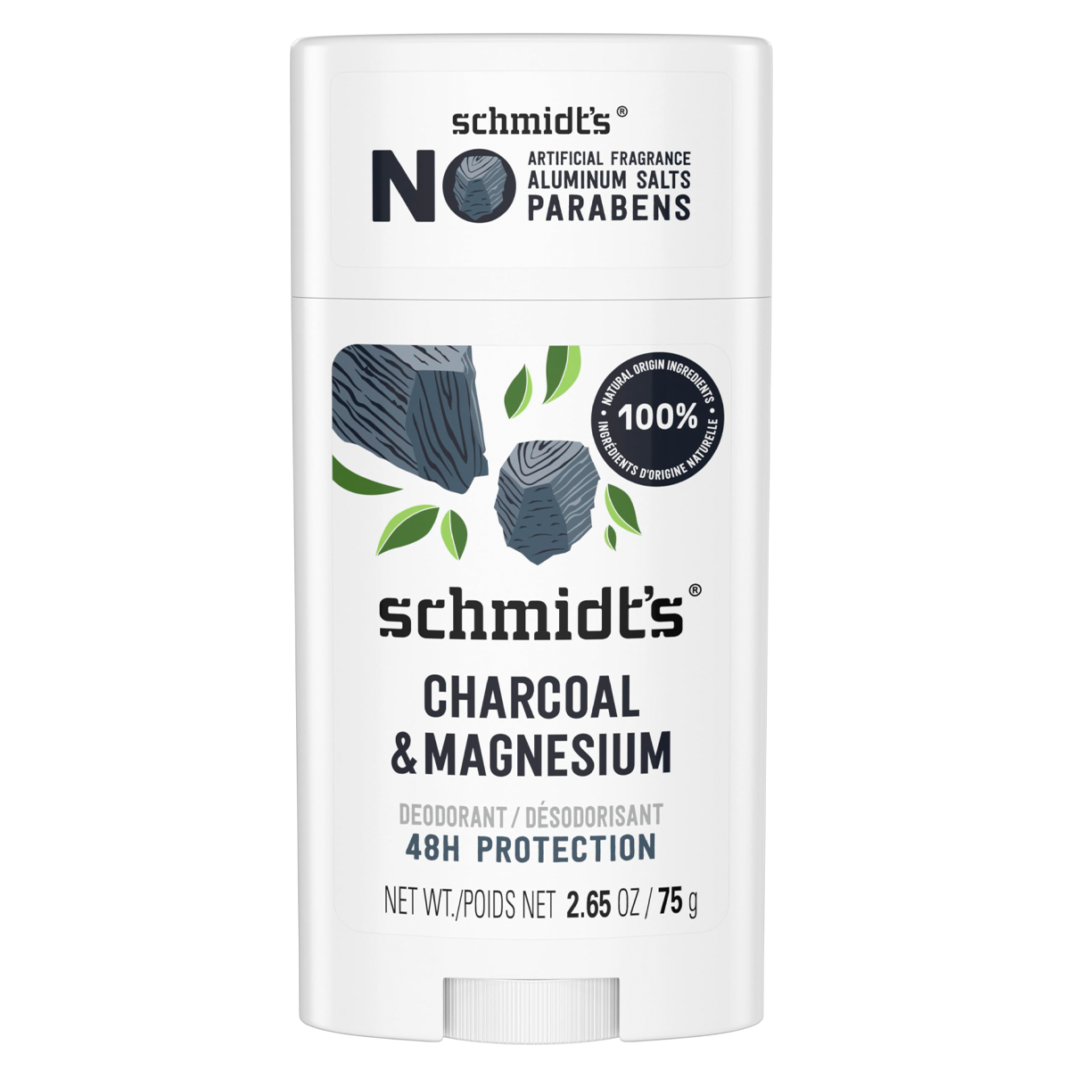 Schmidt's Charcoal + Magnesium Deodorant 75g