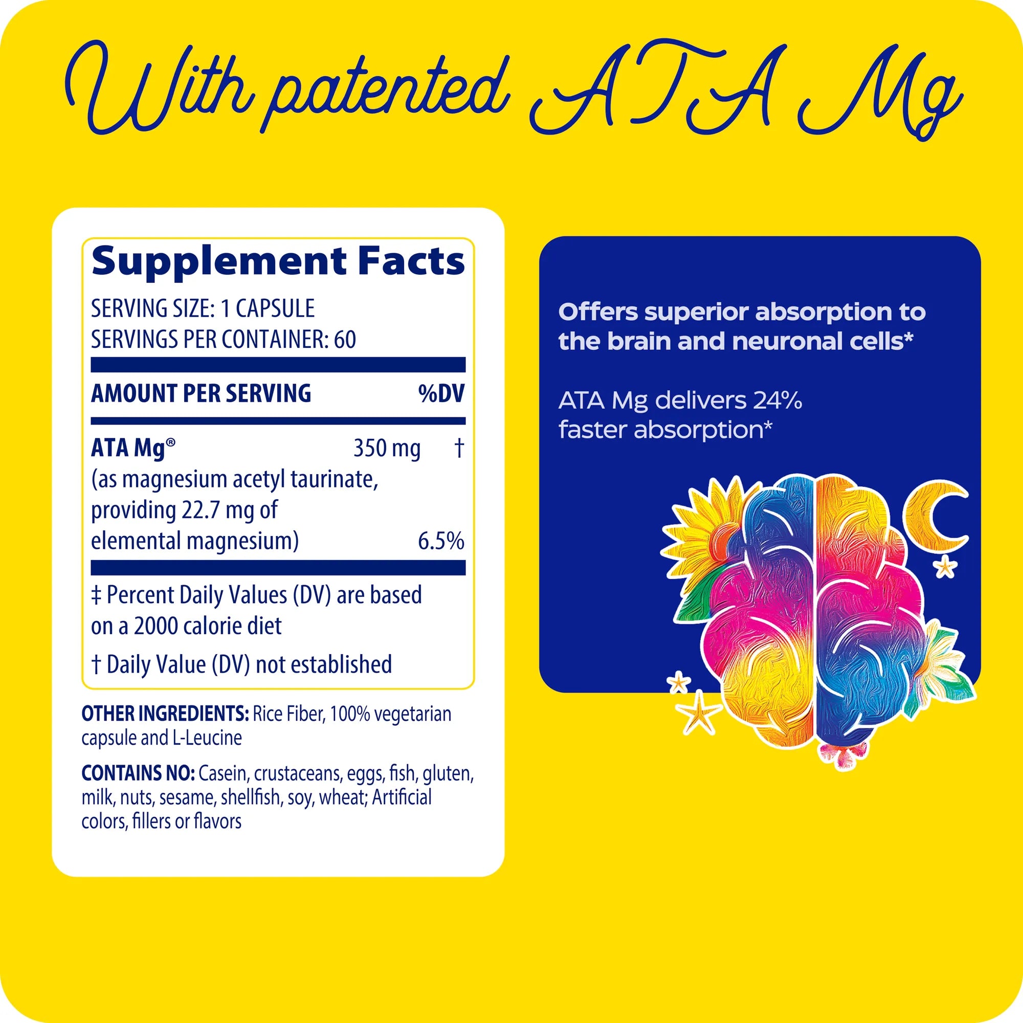 Enzymedica Magnesium Mind 60 Vegetarian Capsules
