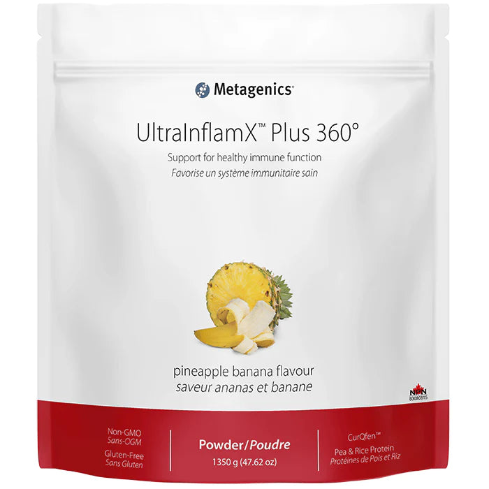 Metagenics UltrainflamX Plus 360 Pineapple Banana Flavour 30 Servings 1350g
