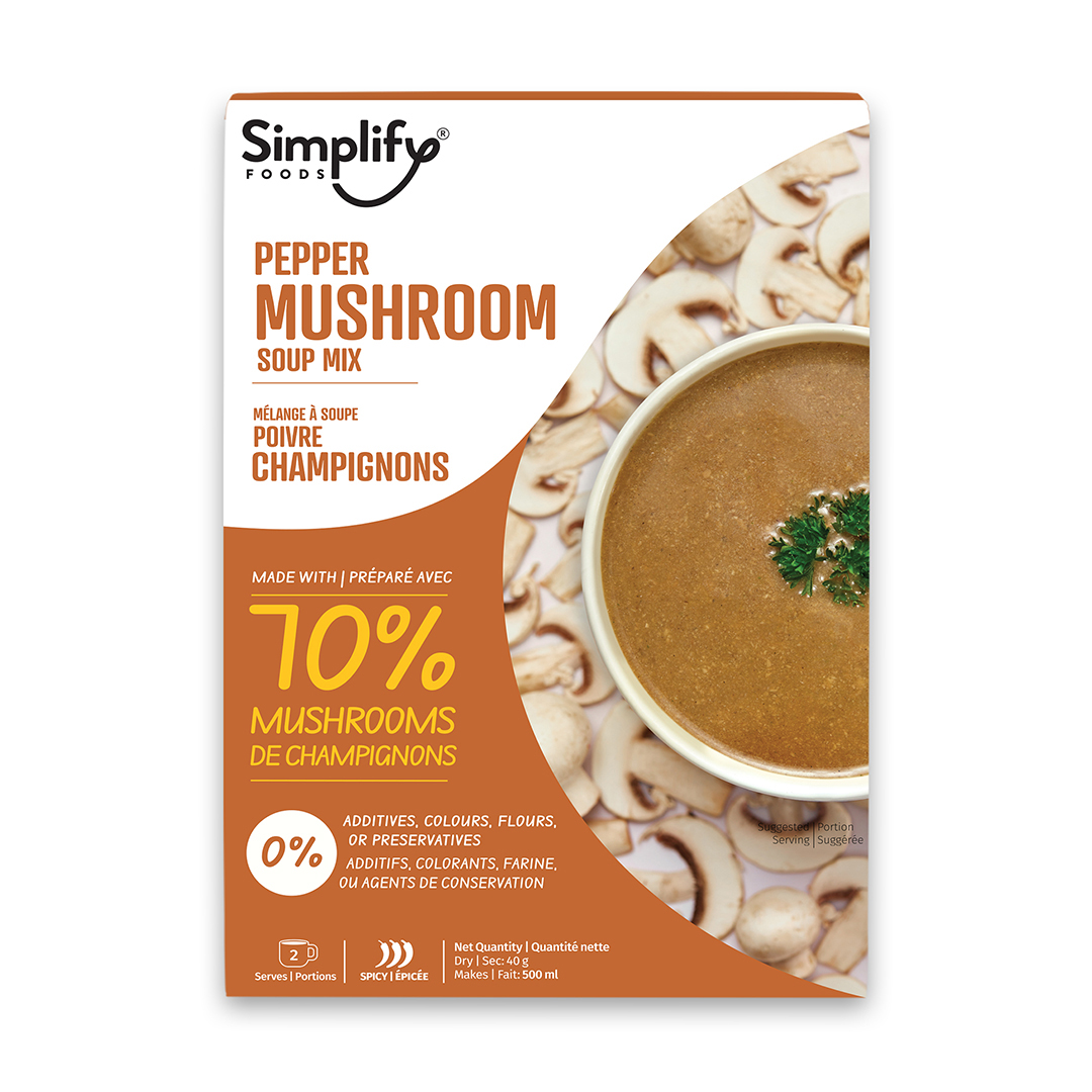 Simplify Foods Pepper Mushroom Soup Mix 40g