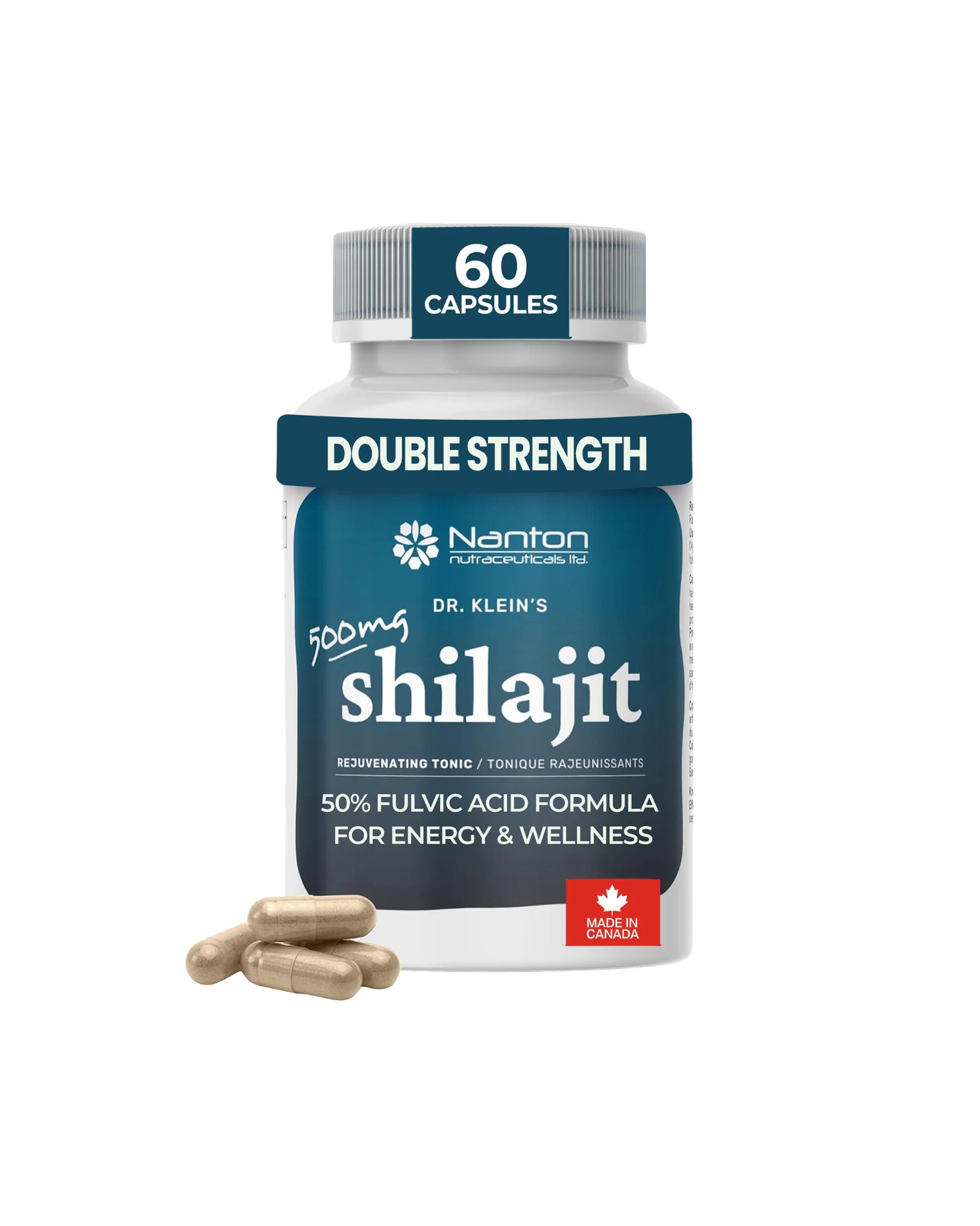 Nanton Shilajit 500mg 60 Vegetarian Capsules