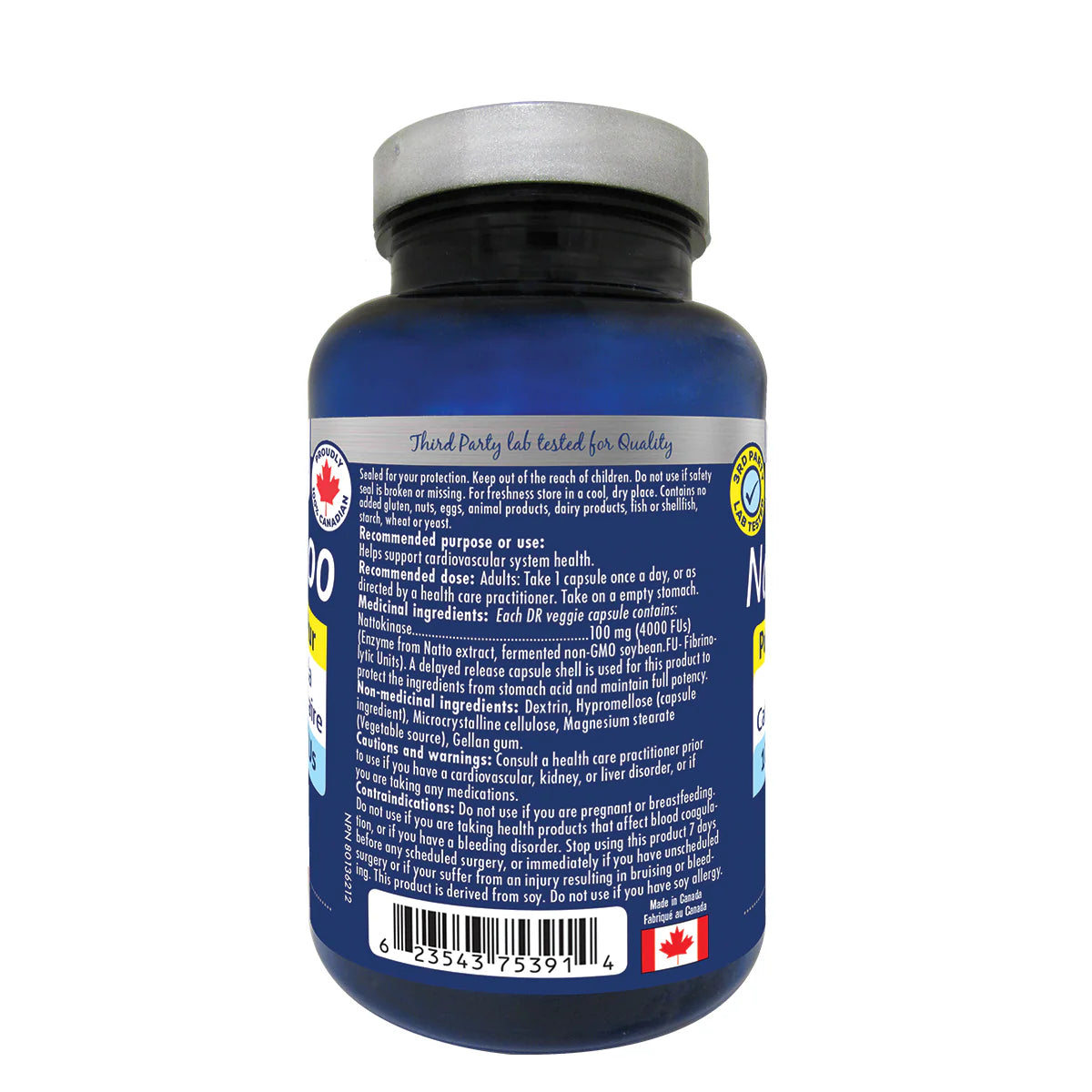 Naka Platinum Natto4000 Pure Nattokinase 60 DR Vegetarian Caps