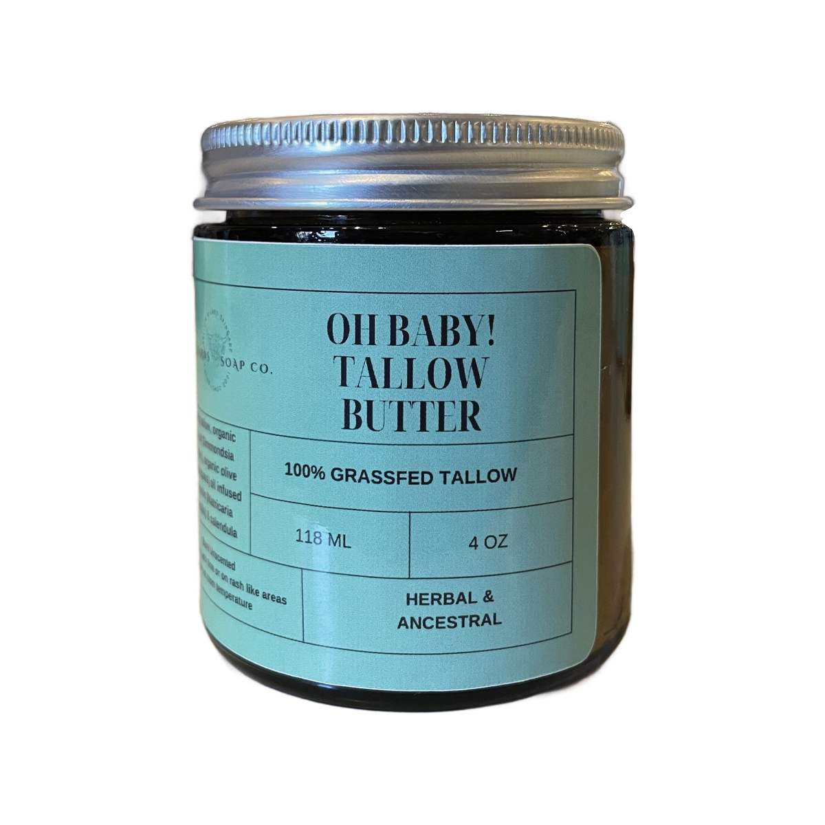 Katharos Soap Co. Oh! Baby Tallow Butter Unscented 118ml/ 4oz