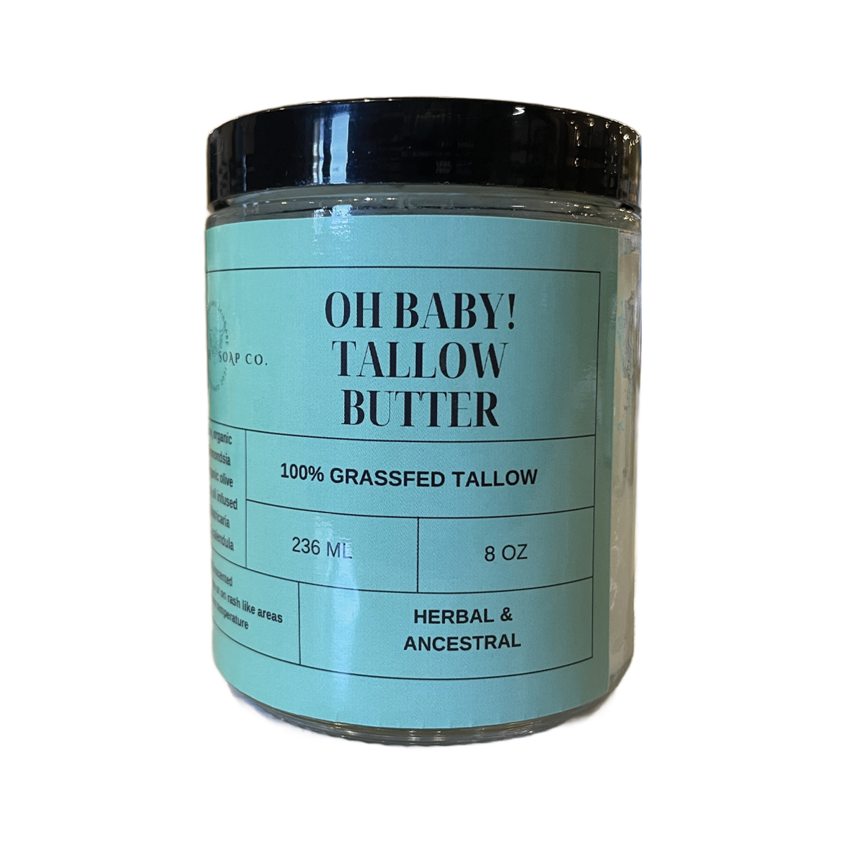 Katharos Soap Co. Oh! Baby Tallow Butter Unscented 236ml/ 8oz