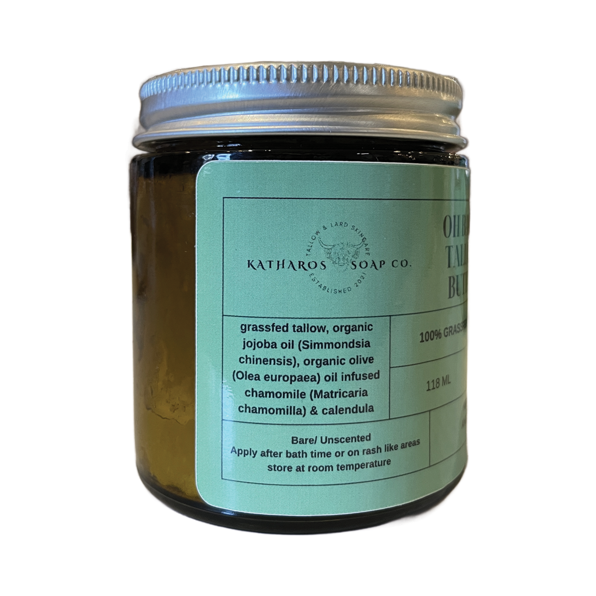 Katharos Soap Co. Oh! Baby Tallow Butter Unscented 118ml/ 4oz