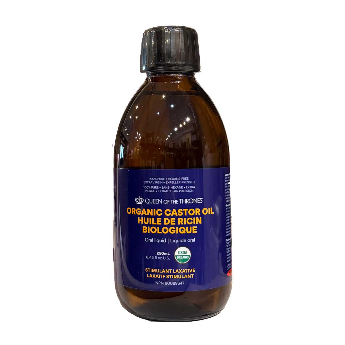 Queen of the Thrones Organic Castor Oil ORAL LIQUID 250ml