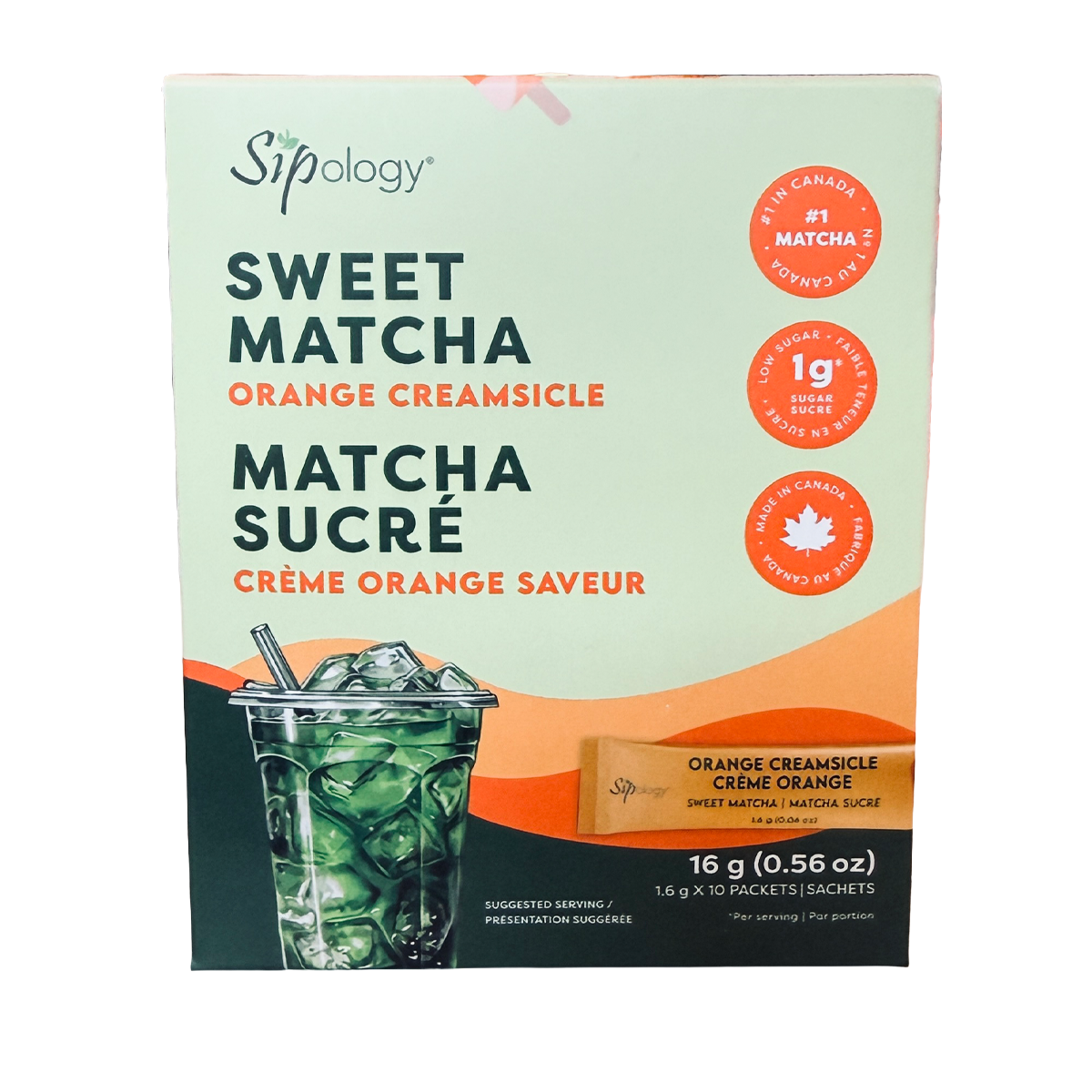 Sipology Sweet Matcha Orange Creamsicle 10 Packets