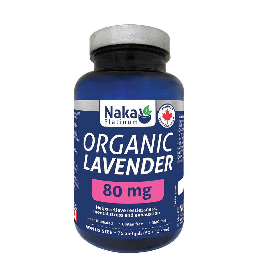 Naka Platinum Organic Lavender 75 Softgels
