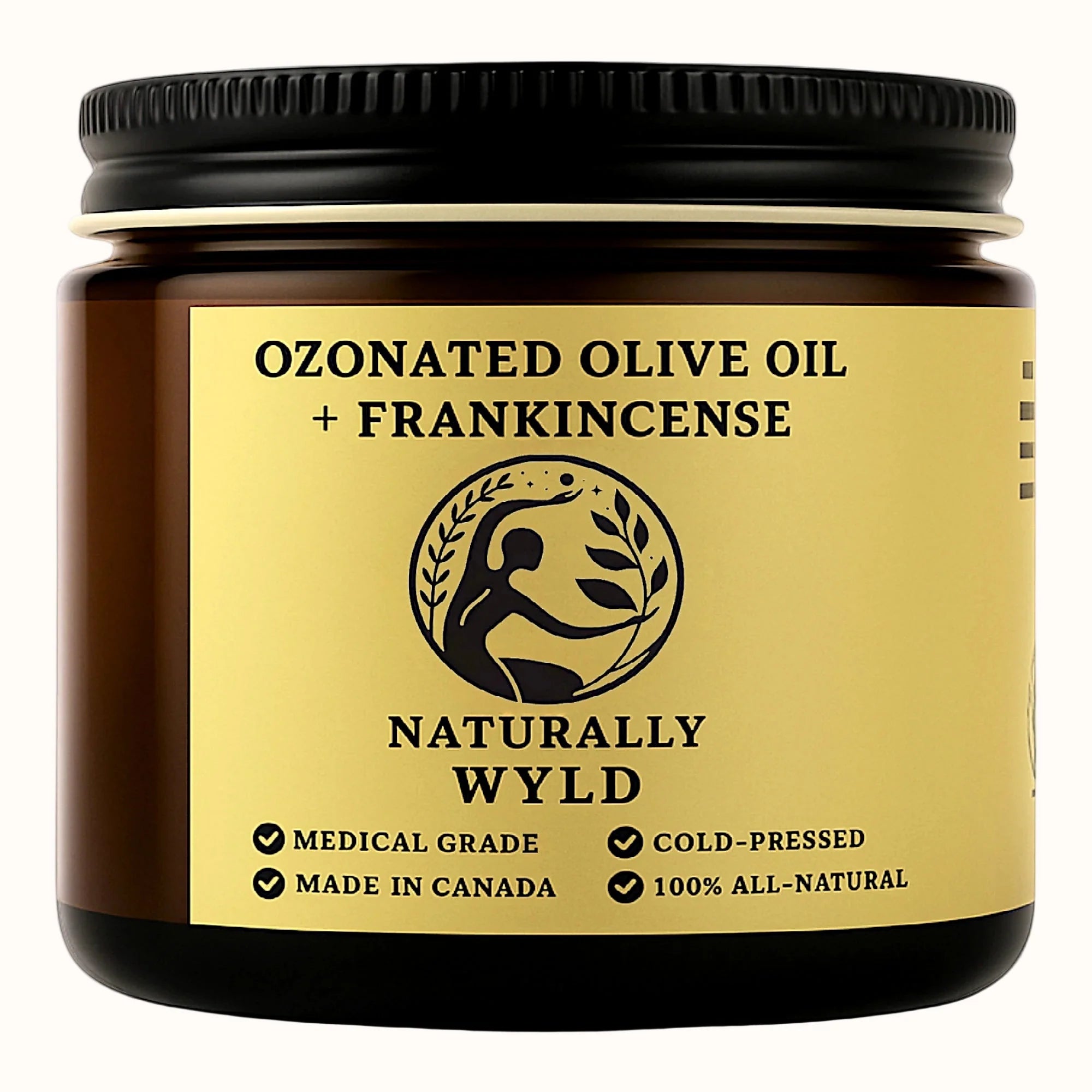 Naturally Wyld Premium Ozonated Olive Oil & Frankincense 2oz