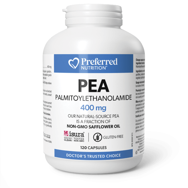 Preferred Nutrition PEA Chronic Pain Relief 400mg 120 Capsules