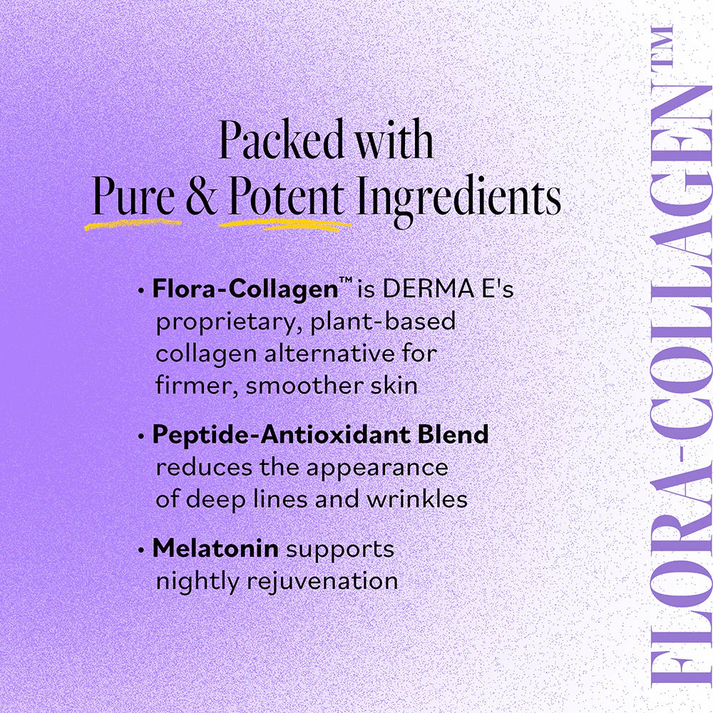 Derma E Advanced Peptides & Flora-Collagen Night Moisturizer 56g