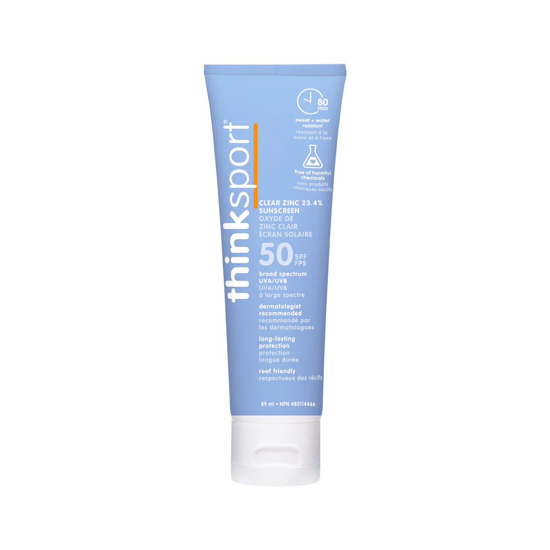 ThinkSport Clear Zinc Mineral Sunscreen 50+ SPF 89ml