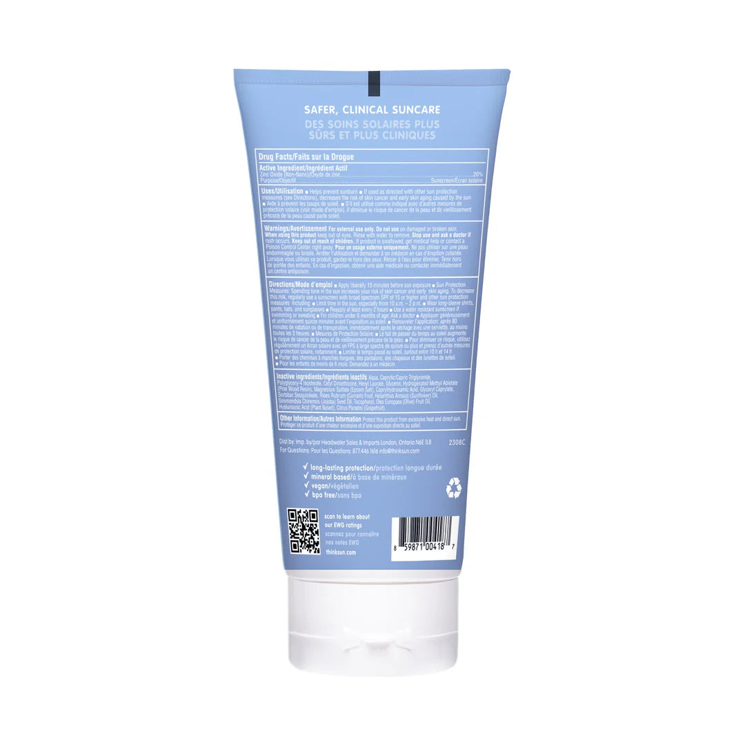 ThinkSport Mineral Sunscreen 50+ SPF Family Size 177ml