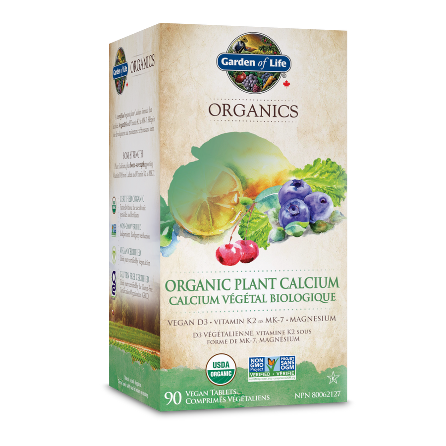 Garden of Life Organics Organic Plant Calcium 90 Vegan Tablets