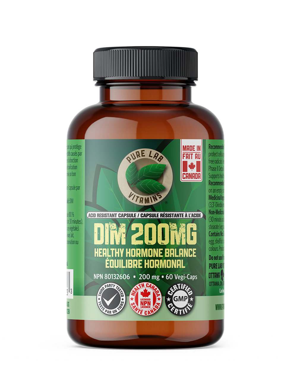 Pure Lab DIM 200mg 60 Vegetarian Capsules