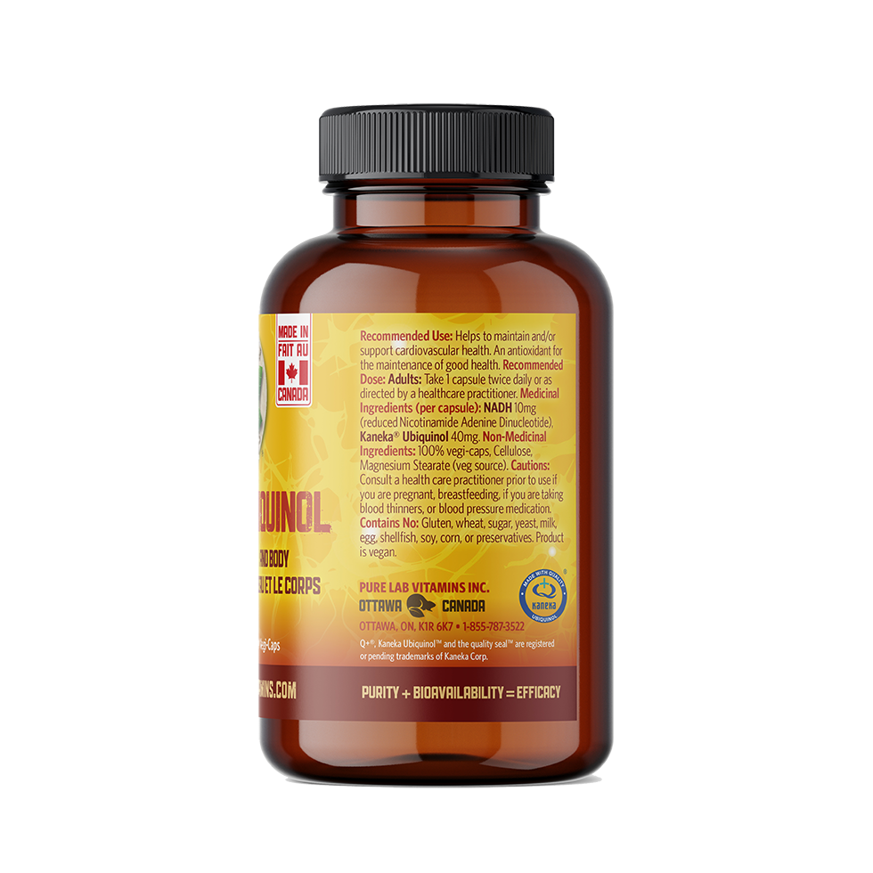 Pure Lab NADH+ Ubiquinol 30 Vegetarian Capsules