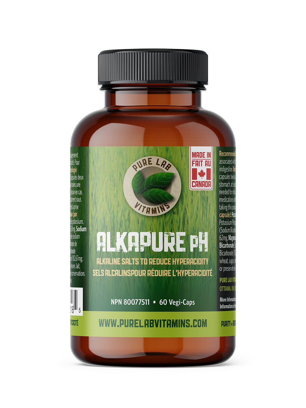 Pure Lab Alkapure pH 60 Vegetarian Capsules