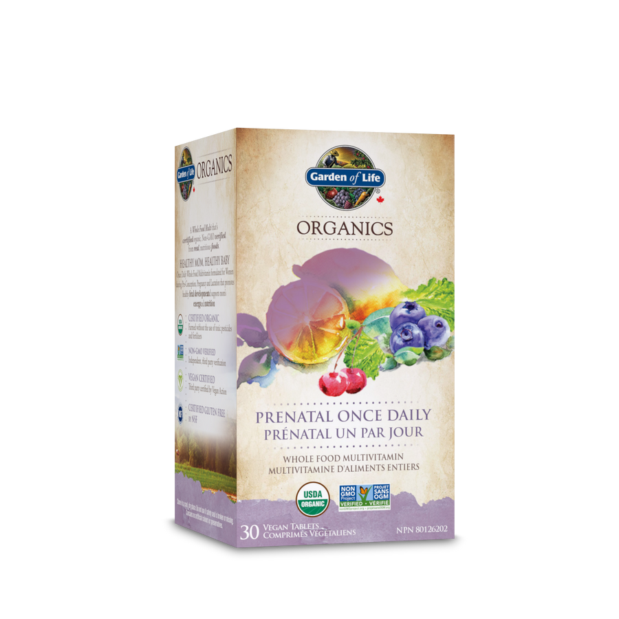 Garden of Life Organics Prenatal Once Daily Multivitamin 30 Vegan Tablets
