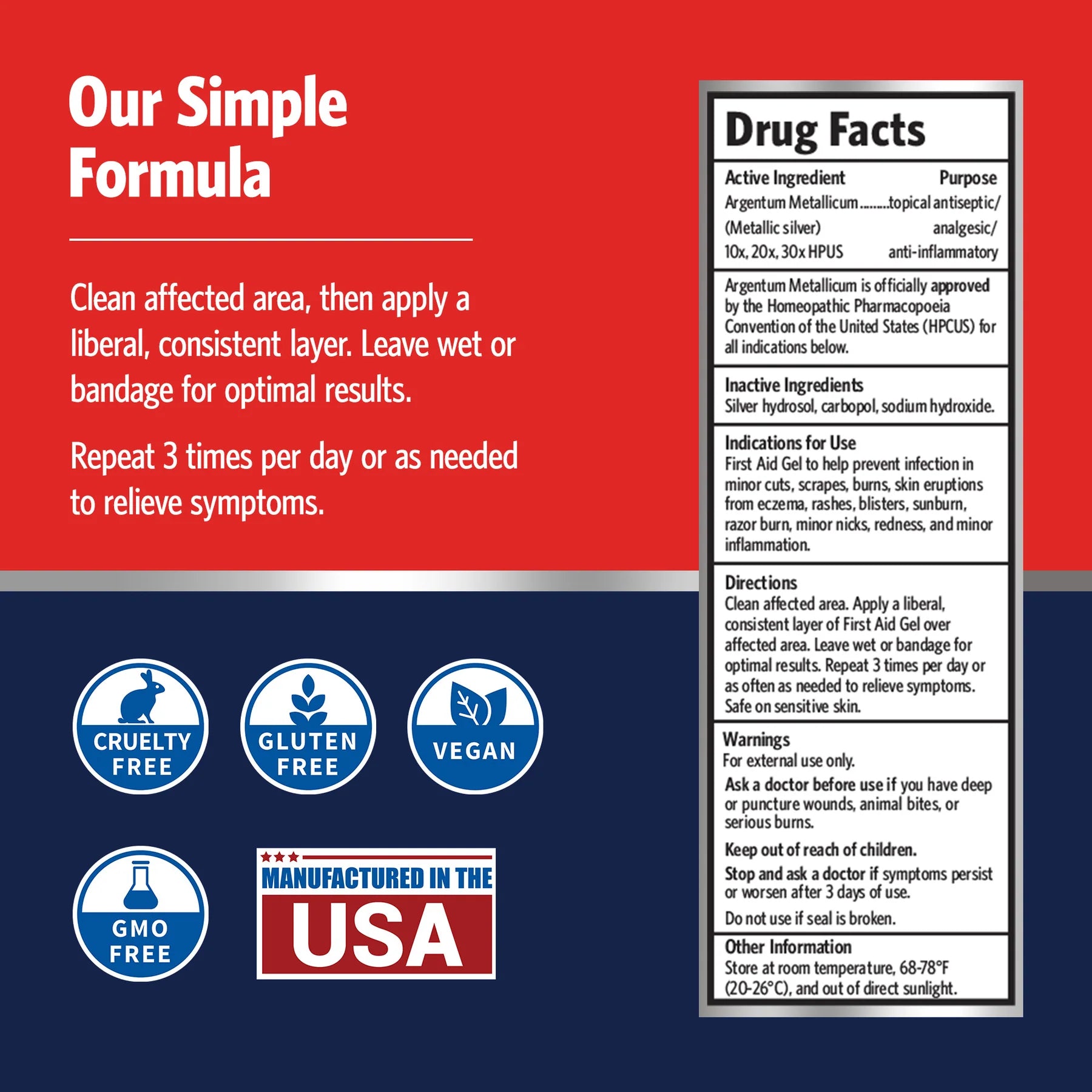 Sovereign Silver First Aid Gel 59ml