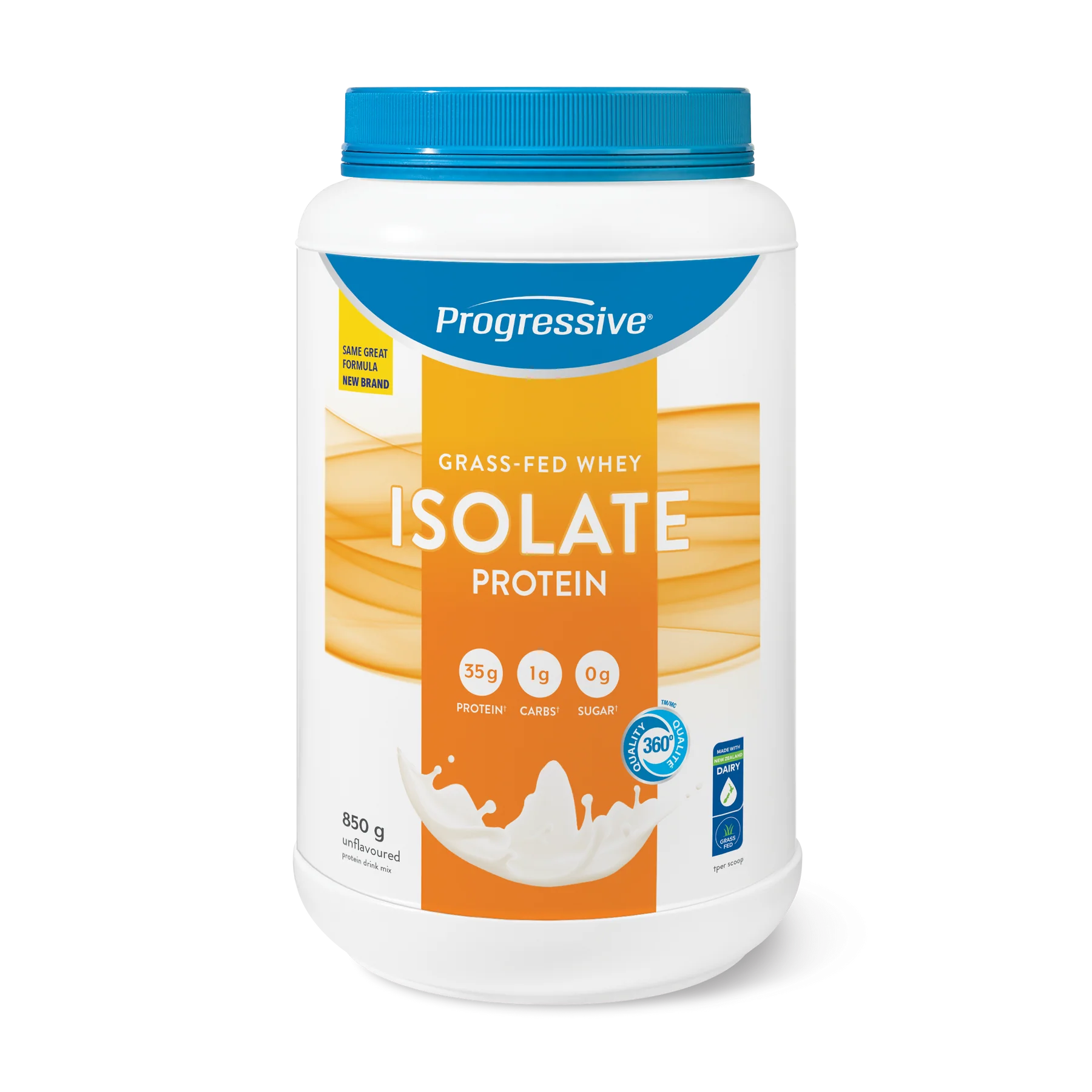 Progressive Grass-Fed Whey Protein Isolate 850g