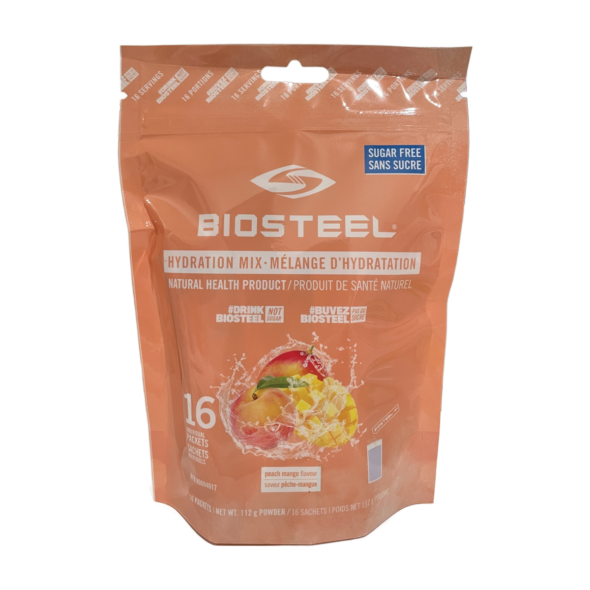 BioSteel Hydration Peach Mango Flavour 16 Pack  (16 Individual Packets)