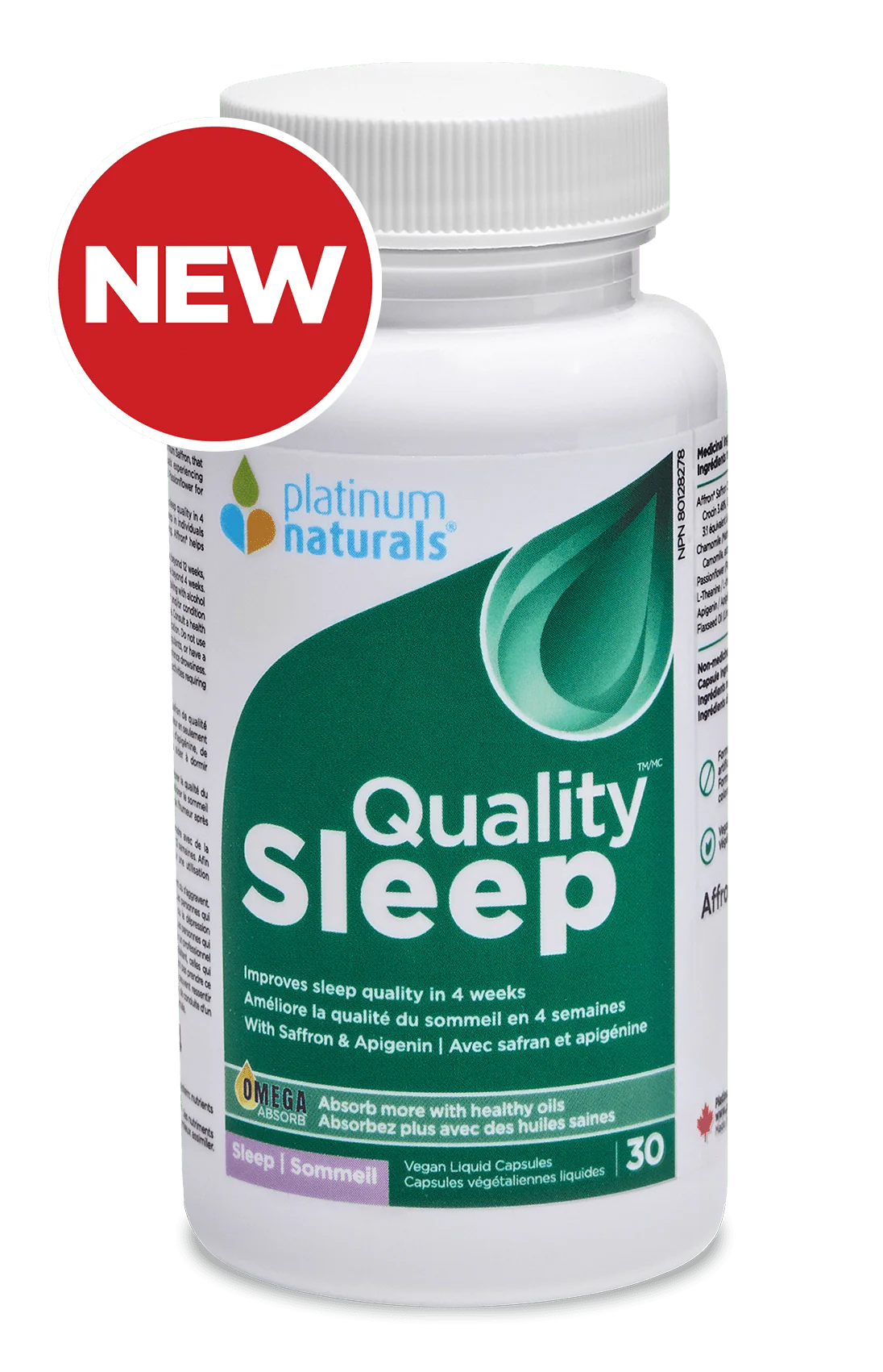 Platinum Naturals Quality Sleep 30 Vegan Liquid Capsules