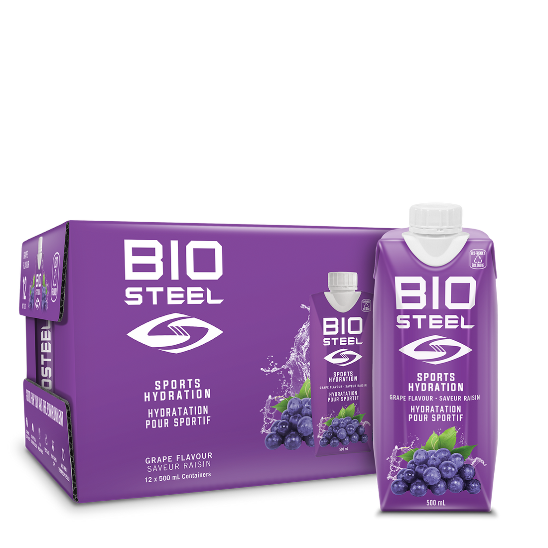 BioSteel Sports Ready to Drink Hydration Grape 500ml (Single)