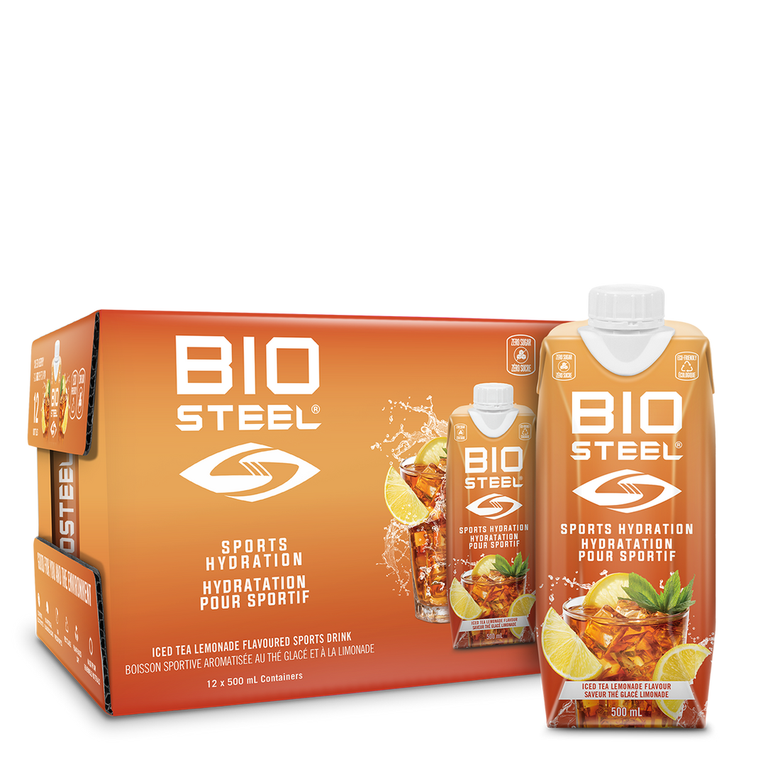 BioSteel Sports Ready to Drink Hydration Iced Tea Lemonade 500ml (Single)