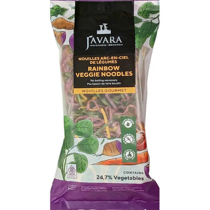 Javara Rainbow Veggie Noodles 200g