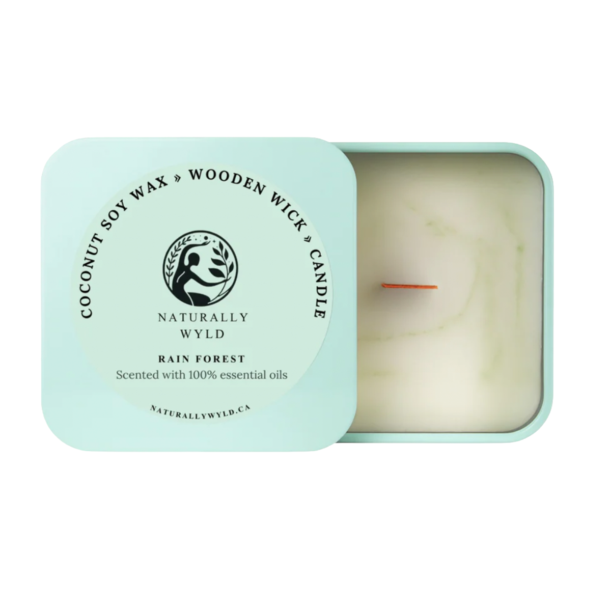 Naturally Wyld Rainforest Coconut Soy Wax Candle 8oz