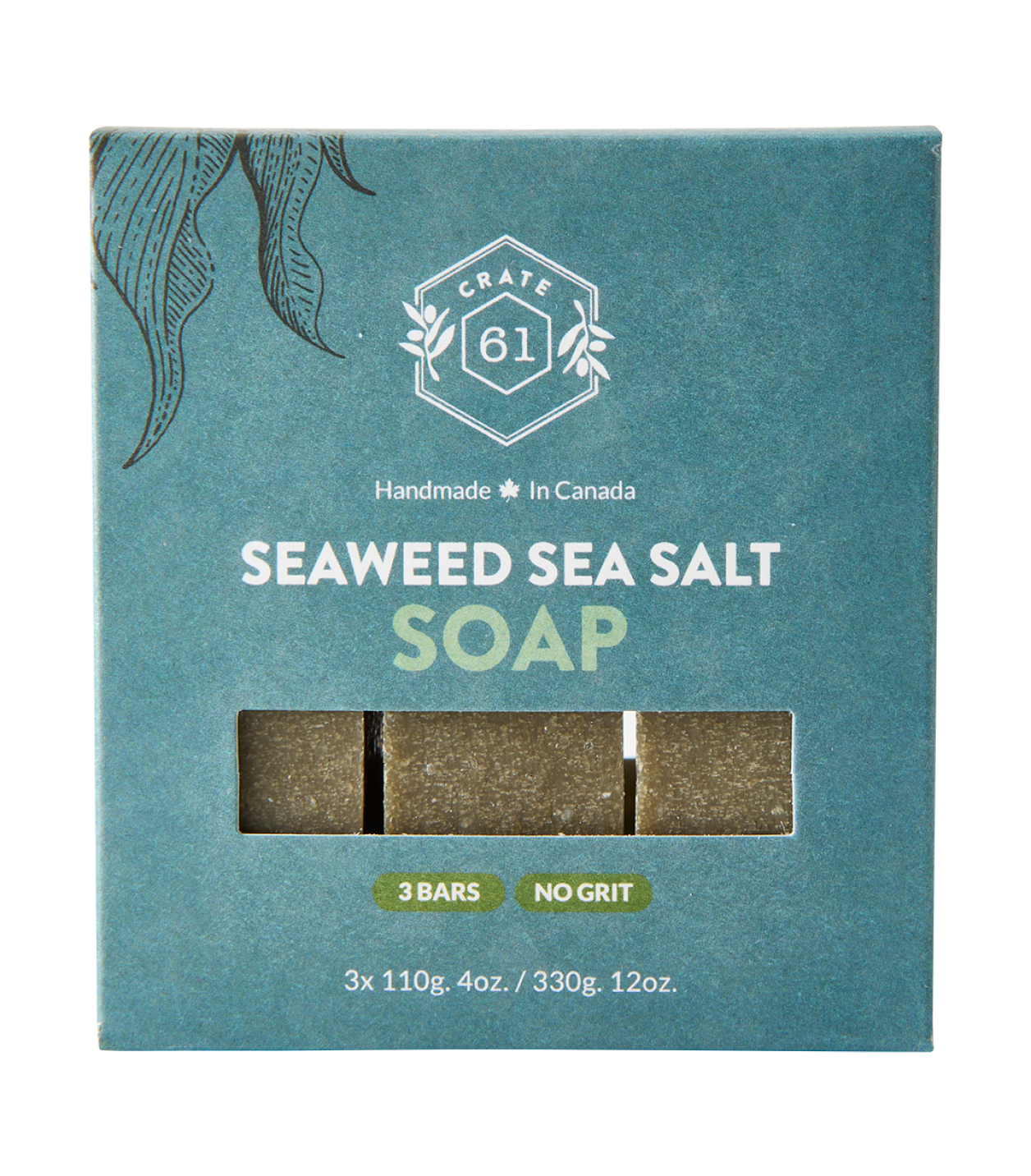 Crate 61 Seaweed Sea Salt Soap 3 Bars