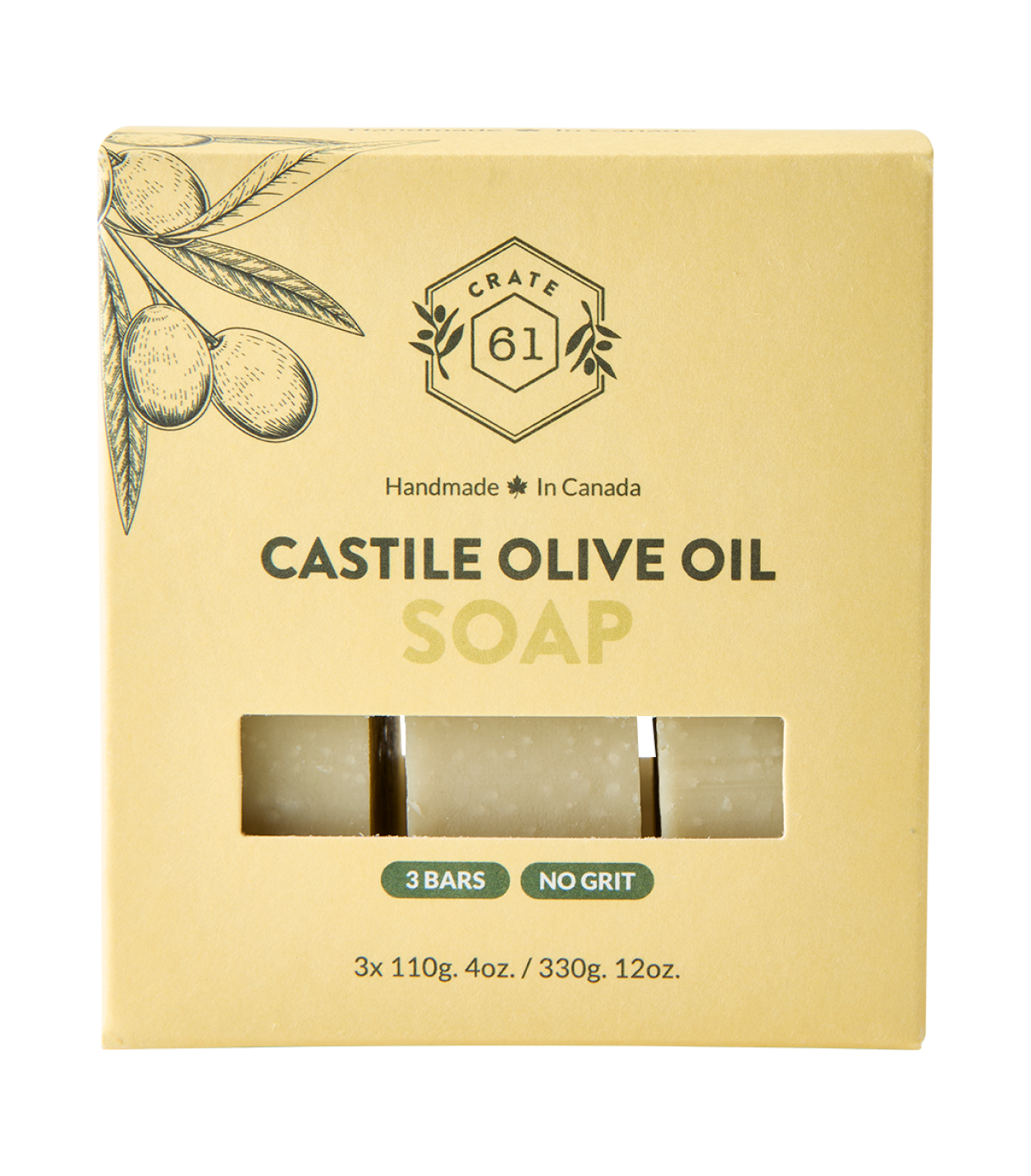 Crate 61 Castile Olive Oil Soap 3 Bars