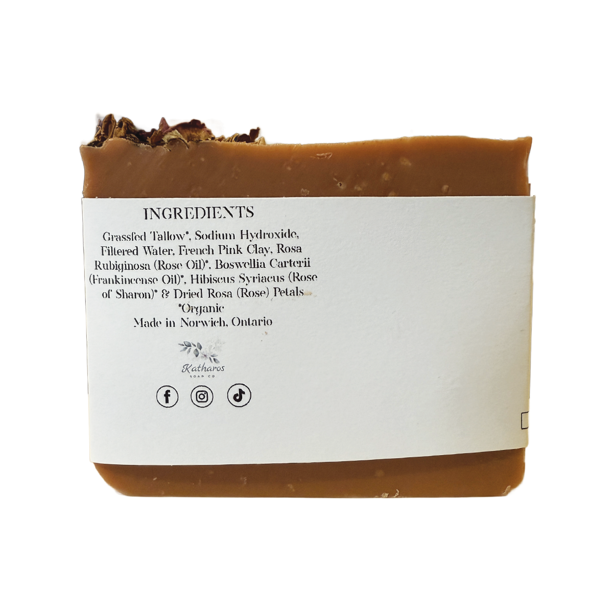 Katharos Soap Co. Rose Tallow Soap 5oz