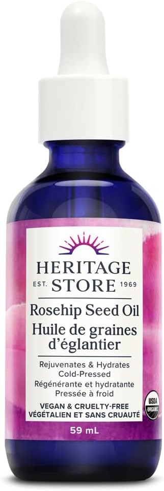 Heritage Store Organic Rosehip Seed Oil 59ml