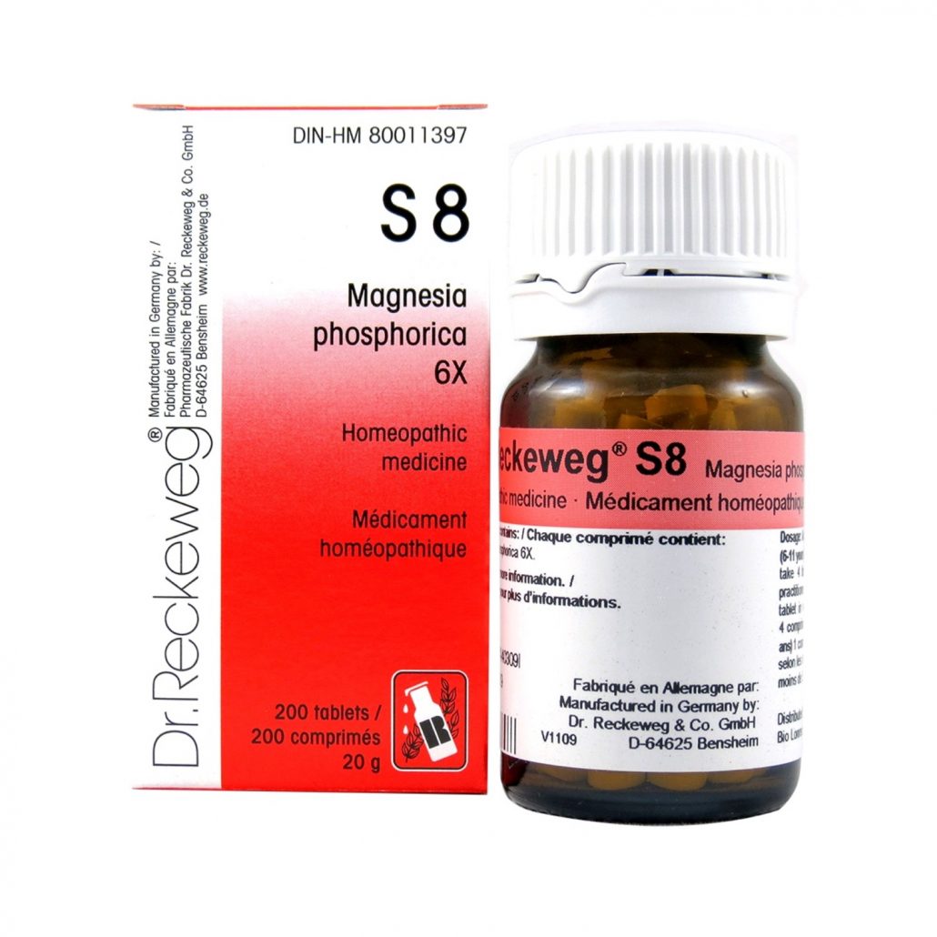 Dr. Reckeweg S8 Magnesia Phosphorica 6X 200 Tablets 20g