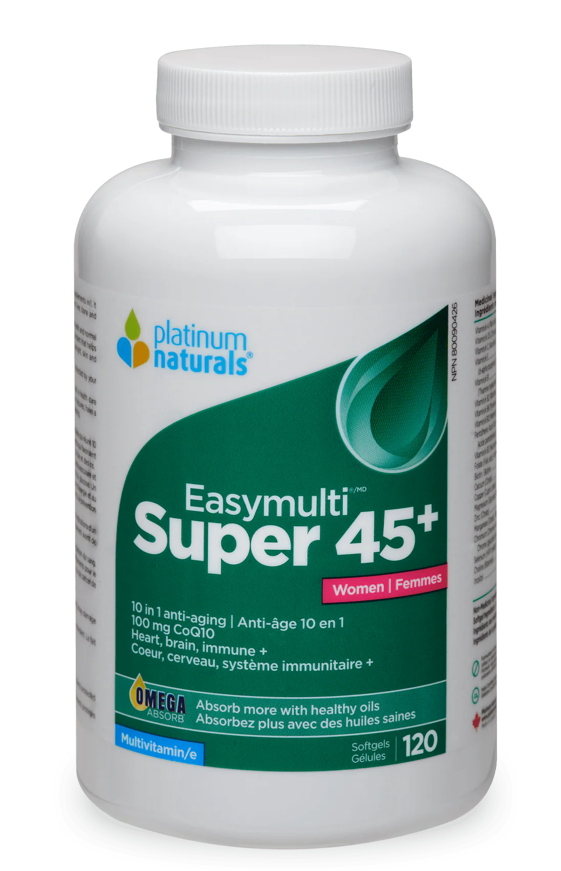 Platinum Naturals Super EasyMulti 45+ For Women 120 Softgels