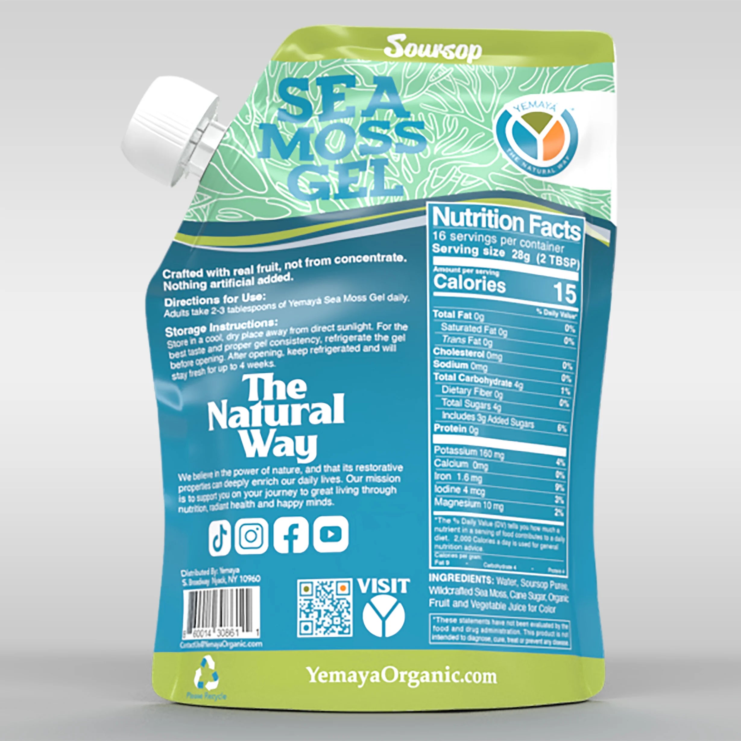 Yamaya Soursop Sea Moss Gel 473ml