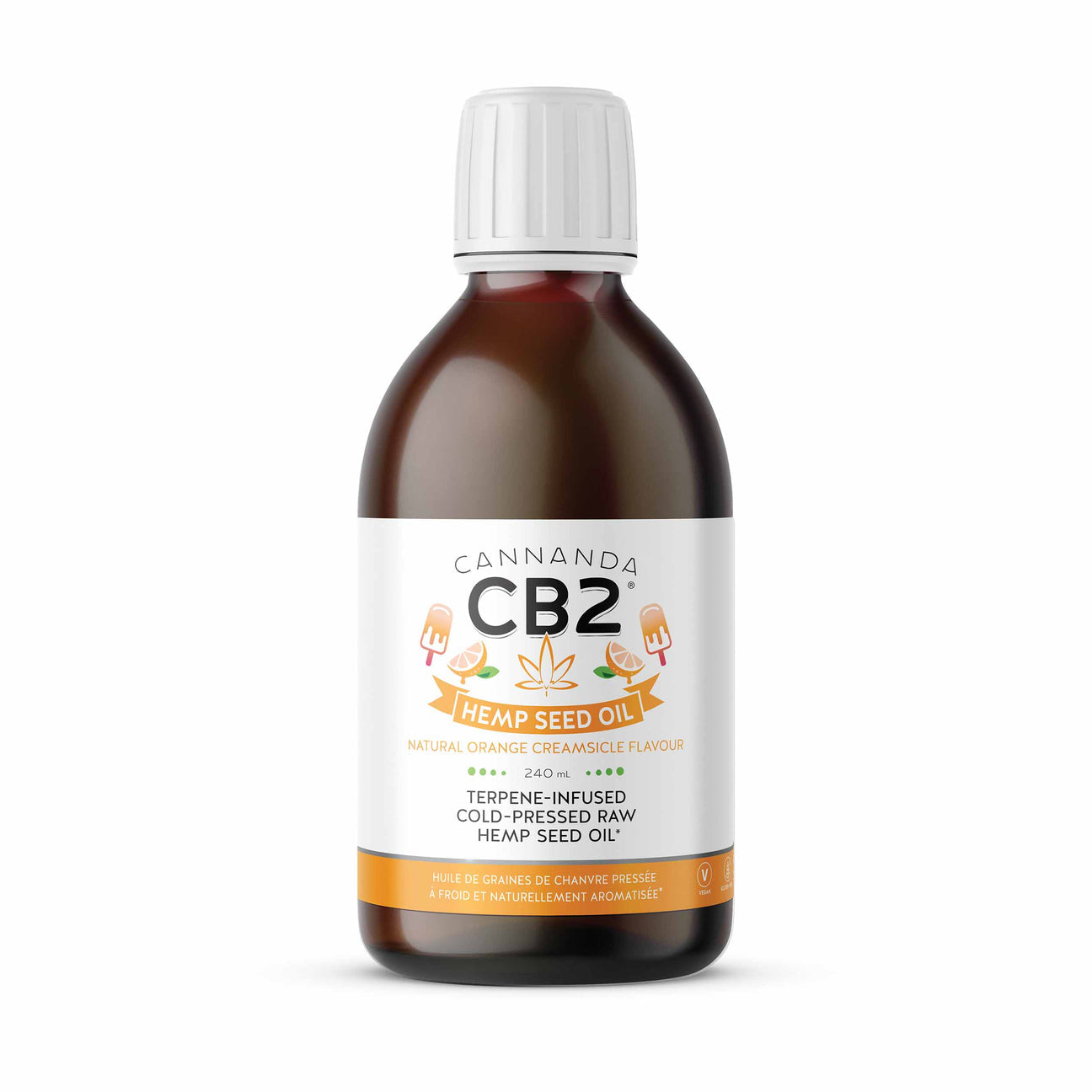 Cannanda CB2 Orange Creamsicle Hemp Seed Oil 240ml