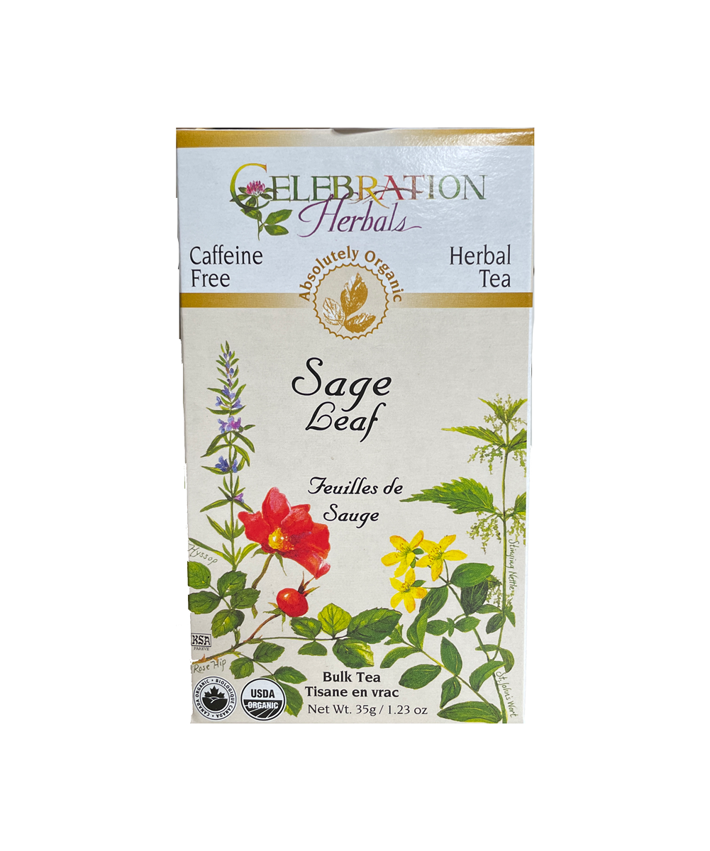 Celebration Herbals Organic Sage Leaf Bulk Tea 35g