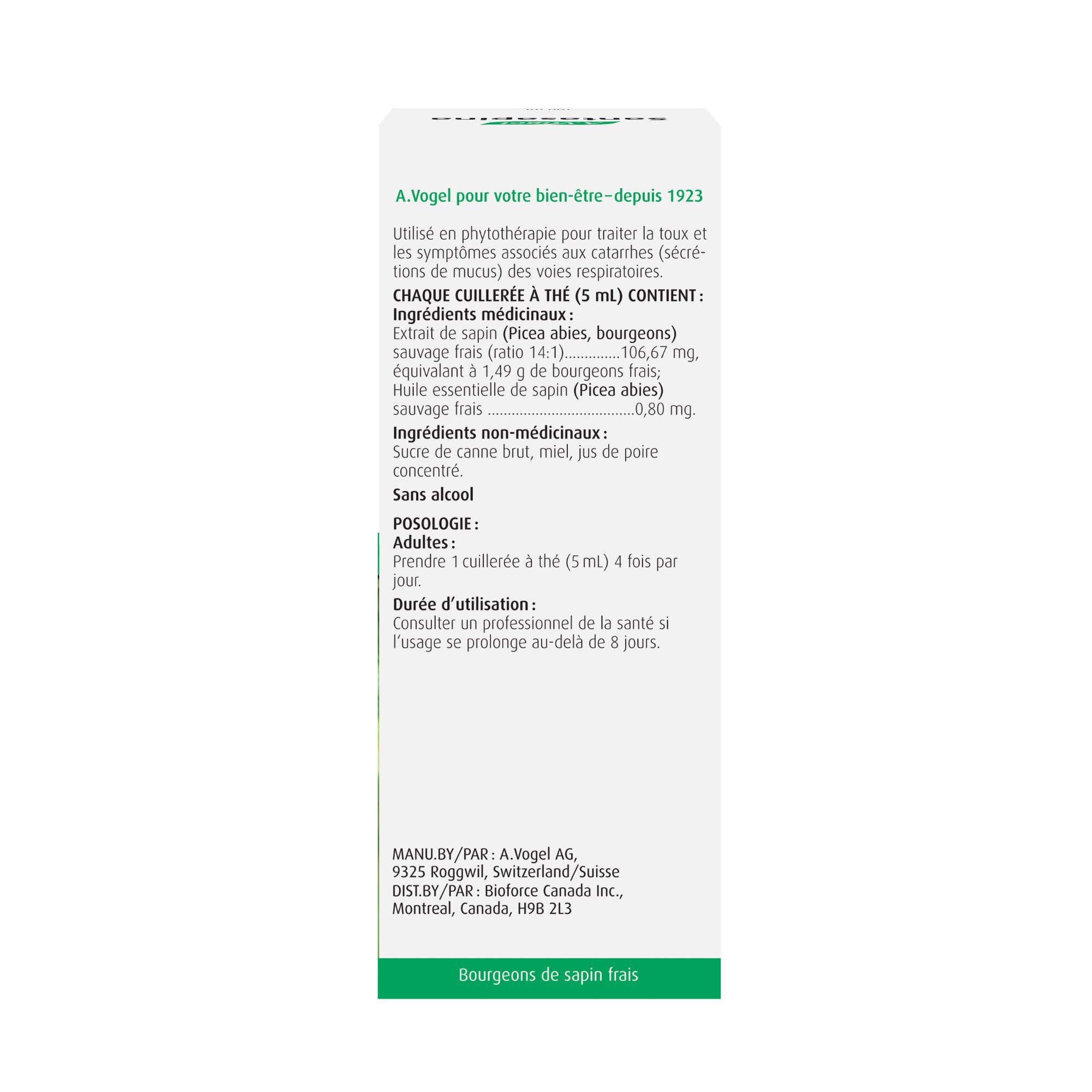 A. Vogel Santasapina Soothing Cough Syrup 100ml