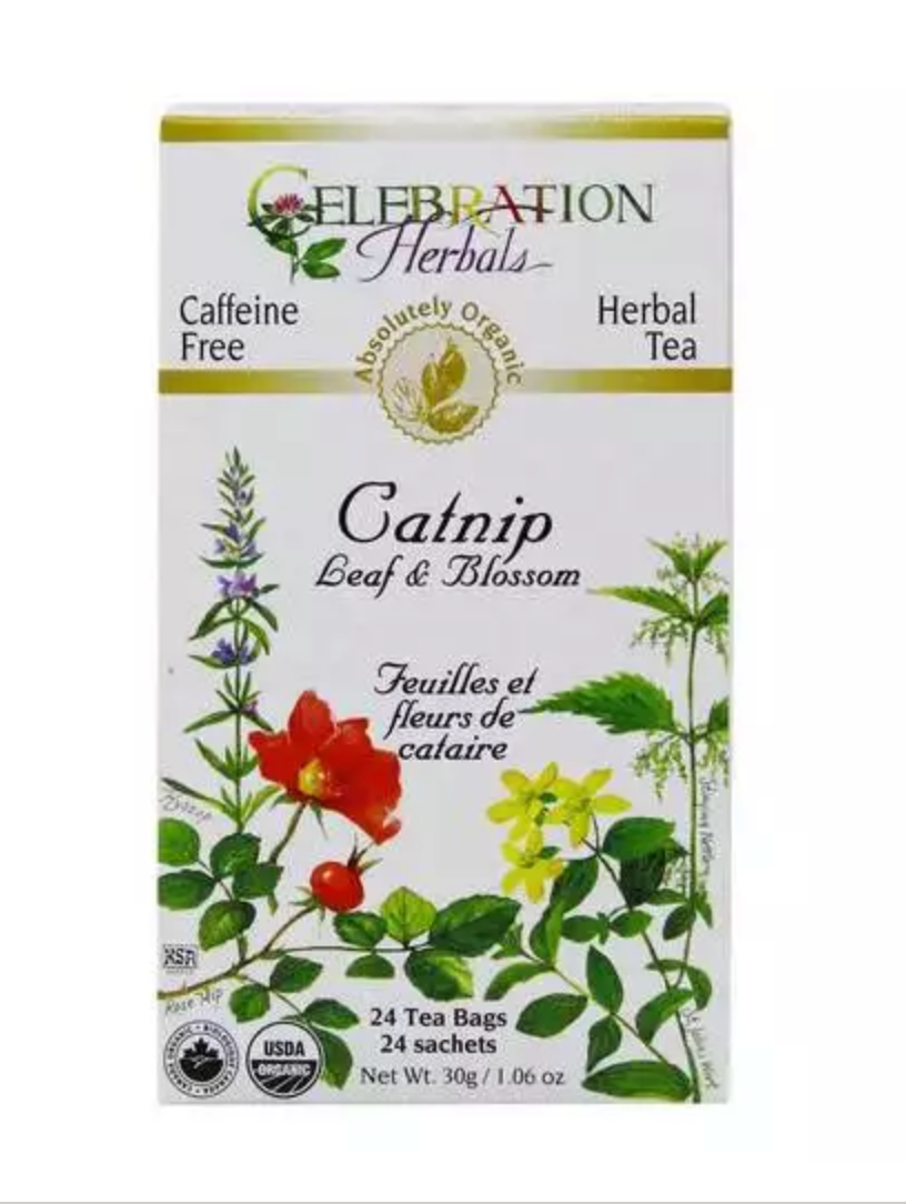 Celebration Herbals Organic Catnip Leaf & Blossom 24 Tea Bags