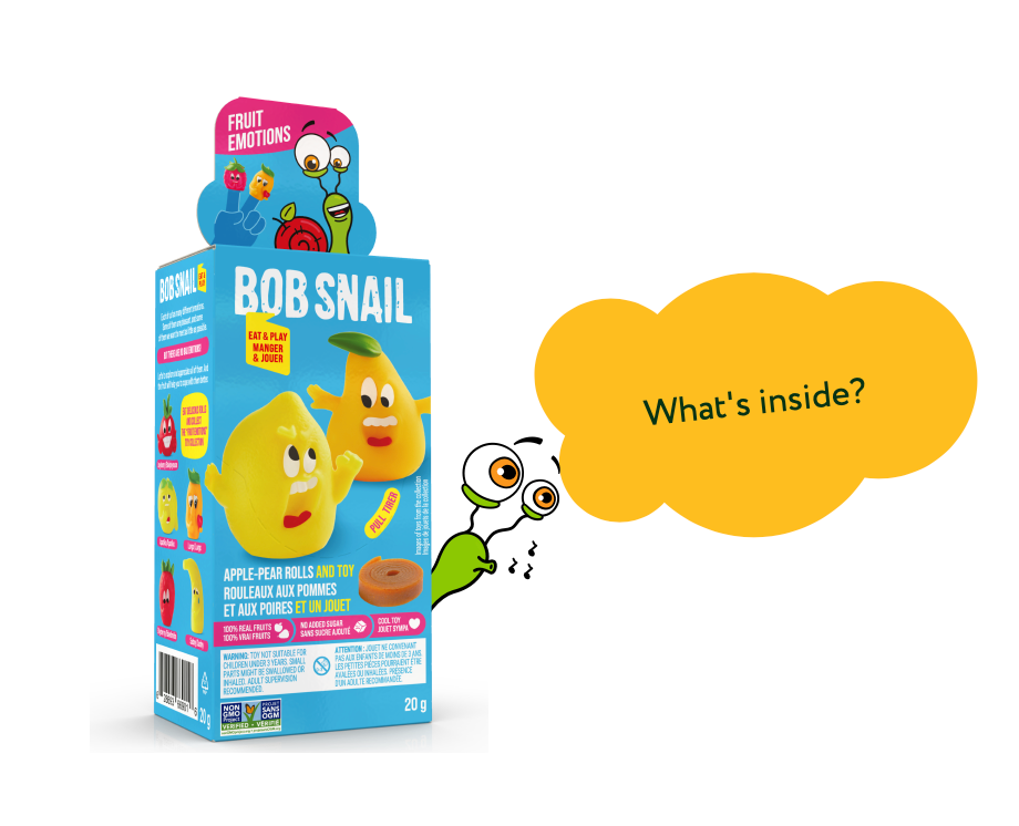 Bob Snail Apple-Pear Roll & Toy 20g