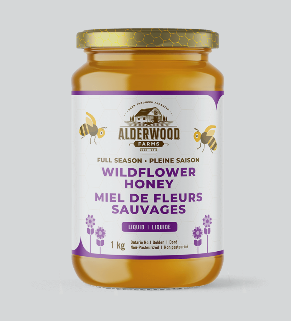 Alderwood Farms Full Season Wildflower Raw Honey 1kg