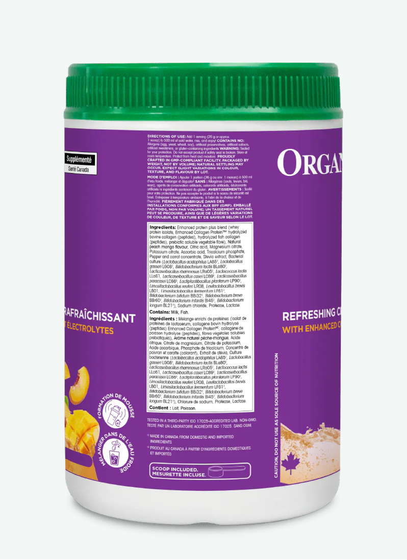 Organika All Day Protein Hydrator Peach Mango 650g